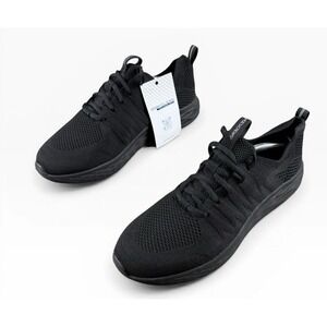 SHOES FOR CREWS Easy Clean Slip Resistant Work Shoes Mens Black Knit NWT No Box